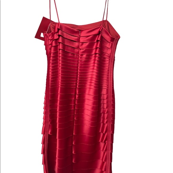 JS Collection petite strapless red dress size 10 - Picture 7 of 15